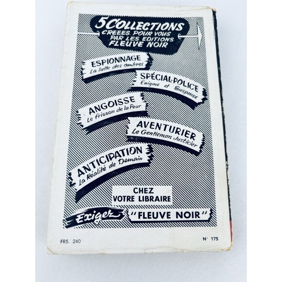 1958 French Paperback -  Pour Non Execution -  Fleuve Noir -  Claude Rank -book - Picture 2 of 11